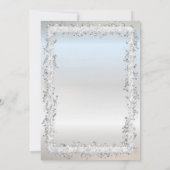 シック紙吹雪フレーム18thバースデーパーティー 招待状 (裏面)