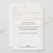 シック素朴なコラージュ結婚式の日付カードを保存 シーズンカード (裏面)