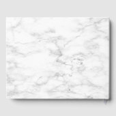 シック素朴なサンフラワー&グレーフローラ結婚ズ ゲストブック (裏面)