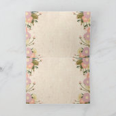 シック素朴なフローラが私の花嫁になる 招待状 (内部)