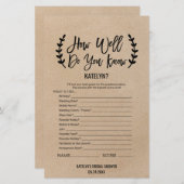 シック素朴な新婦のゲームをよく知っている (正面/裏面)