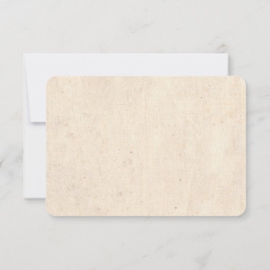 シック素朴ウォーターカラーフローラキャンバスウェディングRSVP 出欠カード (裏面)