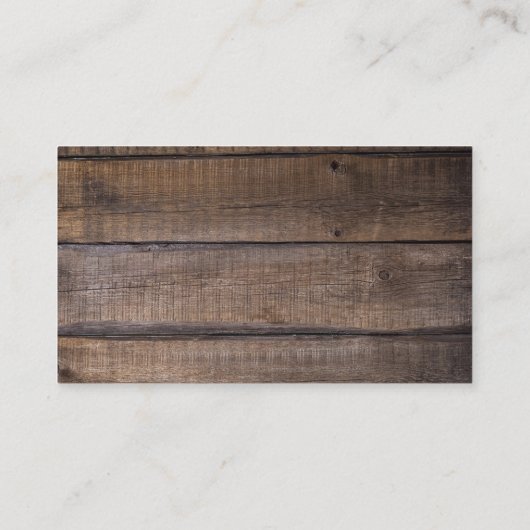 シック素朴ウッド結婚ズWebサイトRSVPカード 名刺 (裏面)