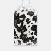 シック素朴カウズプリントホットピンク30th誕生日パーティー ギフトタグ (裏面)