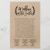 シック素朴クフェイククラフト"彼は彼女が言った"ゲーム (裏面)