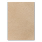 シック素朴クフェイクラフト書道フードテントカード テーブルナンバー (裏面)