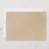 シック素朴クフェイクラフト駆け落ち告知 案内状 (裏面)