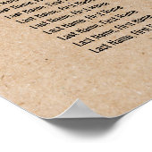 シック素朴クフェイクラ結婚フトの座席表 ポスター (角)