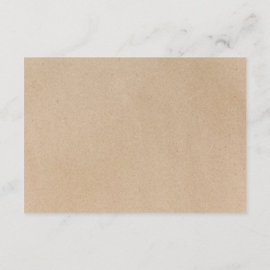 シック素朴クフェイクラ結婚フトの願い井戸 エンクロージャーカード (裏面)