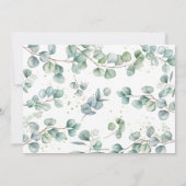 シック素朴グリーンリーハイランドカウビーバシャワー サンキューカード (裏面)