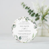 シック素朴グリーンリーリーフィーブリースズ 招待状 (スタンド正面)