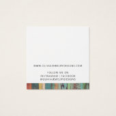 シック素朴スタッドイヤリングジュエリー表示カード (裏面)