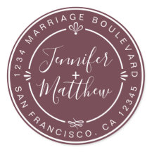 シック素朴ス結婚差出人住所ブルゴーニュ