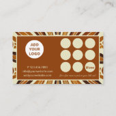 シック素朴ネイルサロンビジネスロゴブランド ロイヤリティカード (裏面)