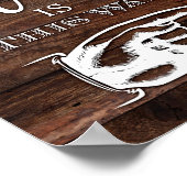 シック素朴パーティーは、この方法のサインプリント ポスター (角)