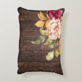 シック素朴フレンズ引用文パーソナライズされた アクセントクッション (裏面(縦))