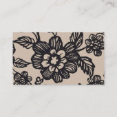 シック素朴フローラウェディングシンプルRsvpウェブサイト エンクロージャーカード (裏面)