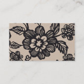 シック素朴フローラウェディングシンプルRsvpウェブサイト エンクロージャーカード (裏面)