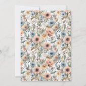 シック素朴フローラファームハウスバーンブライダルシャワー 招待状 (裏面)