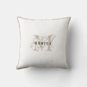 シック素朴ベエモダンージュモノグラム クッション (裏面)