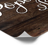 シック素朴ポップコーンバーサインプリント ポスター (角)