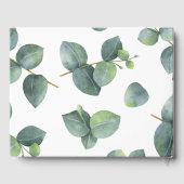 シック素朴ユーカリプトゥス結婚ブーケ ゲストブック (裏面)