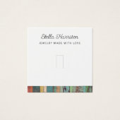 シック素朴リングや輪ジュエリー表示カード (正面)