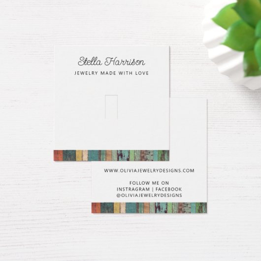 シック素朴リングや輪ジュエリー表示カード (デスク)