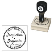 シック素朴リーススウィートエンディング結婚ズ ラバースタンプ (押印)