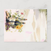 シック素朴ワイナリーグラフインスパイアィンズ結婚ス 案内ポストカード (裏面)