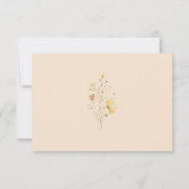 シック素朴ワイルドフラワーフローラブライダルシャワー 招待状 (裏面)