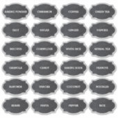 シック素朴ヴィンテージシャルボードスタイルパントリーラベル シール (正面)