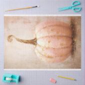 シック素朴ヴィンテージピンクパンプキンデクページ 薄葉紙 (クラフト)