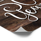 シック素朴応援50年プリント ポスター (角)