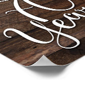 シック素朴応援70年へのサインプリント ポスター (角)