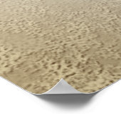 シック素朴抽象芸術ブルガンジツインポピズフラワー ポスター (角)