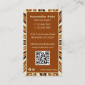 シック素朴爪、 ネイル美しいサロンビジネスフォト 名刺 (裏面)