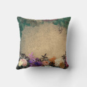 シック素朴，国フランスの，花のパターン，トレンディー クッション (裏面)