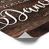 シック素朴YOU CAN DANCE VODKAサインプリント ポスター (角)