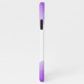 シック紫グラデーション名文字モノグラムiPhoneケース iPhoneケース (右側)