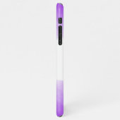 シック紫グラデーション名文字モノグラムiPhoneケース iPhoneケース (左側)