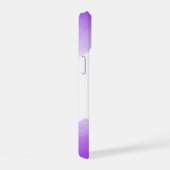 シック紫グラデーション名文字モノグラムiPhoneケース iPhone 15ケース (右側面)