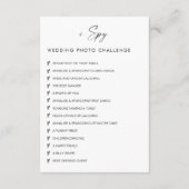 シック結婚な写真は愛QRコードEnをキャプチャ エンクロージャーカード (裏面)