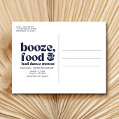 シック結婚の写真日付を保存 案内ポストカード