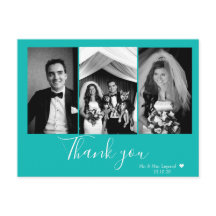 シック結婚スクリプトのサンキューブルー