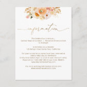 シック結婚ピーチ詳細/情報 エンクロージャーカード (正面)