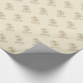 シック結婚式の引き出物新郎新婦トレンディーミセス ラッピングペーパー (角)