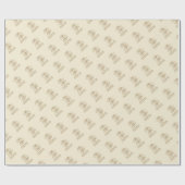 シック結婚式の引き出物新郎新婦トレンディーミセス ラッピングペーパー (フラット)