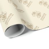シック結婚式の引き出物新郎新婦トレンディーミセス ラッピングペーパー (ロールコーナー)