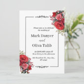 シック結婚式招待状 | カスタマイズエレガント可能 招待状 (スタンド正面)